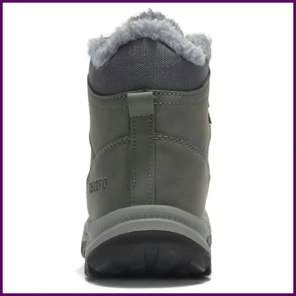 Men's Olive Green Insulated Hiking Boots